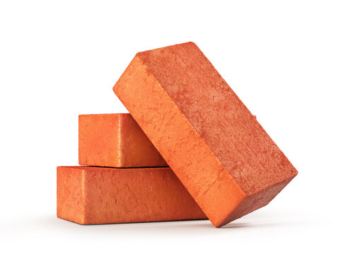 Stack of red bricks